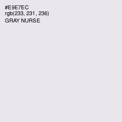 #E9E7EC - Gray Nurse Color Image